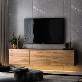 Hanah Home Soporte para TV Neon Illuminated - Atlantic Pine
